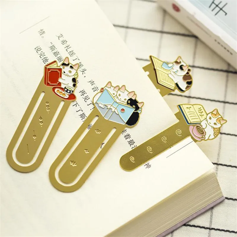 Pottering Cat Закладка Клип креативный надпись металлическая для книг студенческие