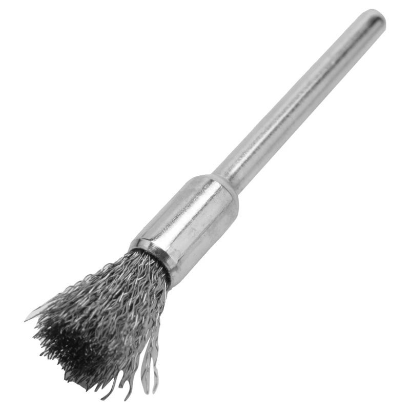 

Steel Rotary Brush for 60Pcs 3mm Shank Wire Wheel Brush Mini Drill Rotary Tool for Metal Rust Polishing