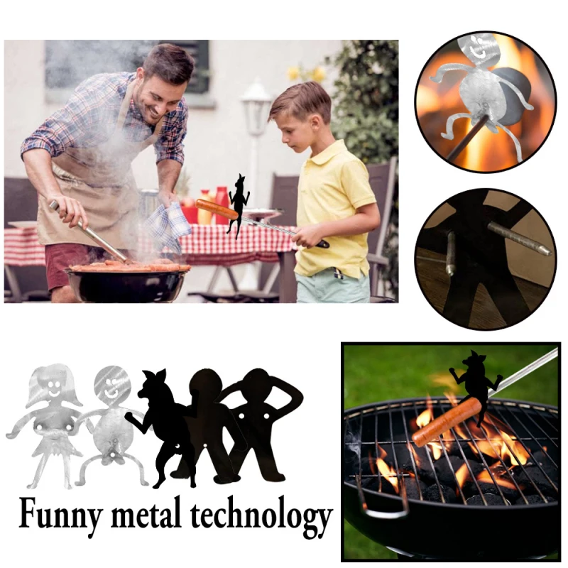 

2021 Newest Barbecue Iron Sheet Outdoor Picnic Camping Hot Dog Basket Fun Styling Stainless Steel Kitchen BBQ Grill Accessories