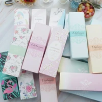 21 57 25cm 30pcs 14 style choose flower paper box bake macarons cookie candy chocolate wedding birthday party gift pack