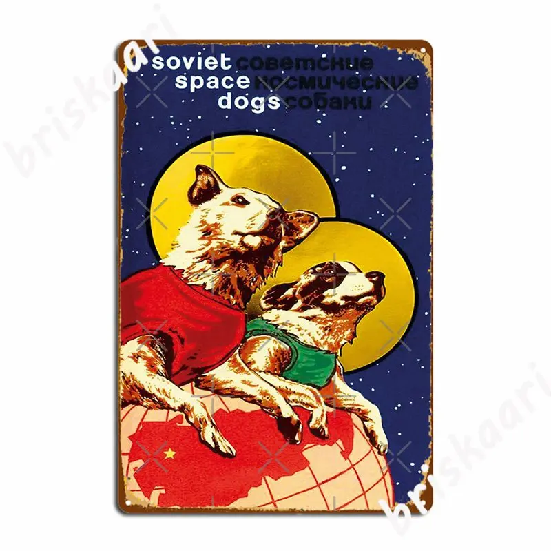 

Laika космическая собака путешественника советское пространство дизайн СССР металлические знаки Клубные кухонные украшения стены Декор жес...