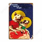 Laika космическая собака путешественника советское пространство дизайн СССР металлические знаки Клубные кухонные украшения стены Декор жестяные знаки плакаты