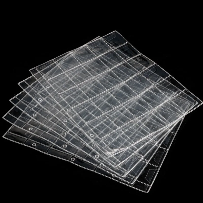 Креативные ПВХ памятные держатели для монет листовка пластиковая папка страницы