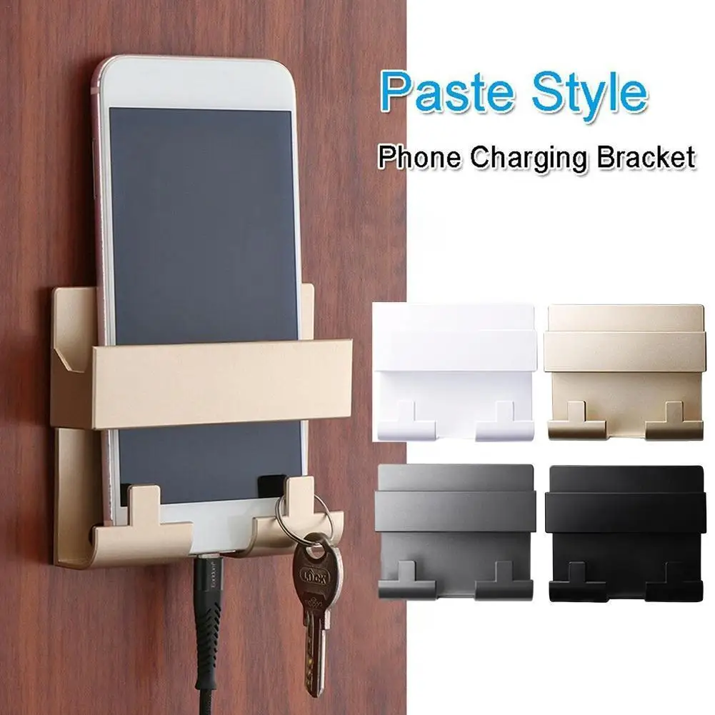 

Настенный крючок для ключей, подставка для телефона, универсальный держатель для зарядки телефона, стеллаж для хранения гнезда, подвесной к...