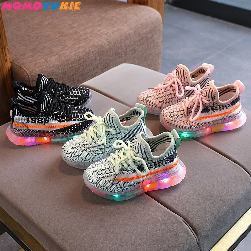 Zapatos iluminados para beb&eacute;s, zapatillas de entrenamiento para ni&ntilde;os y ni&ntilde;as, ligeras, tenis infantiles-1