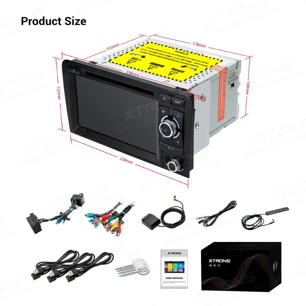 XTRONS Android 10 0 Qualcomm Bluetooth 5 автомобильный стерео DVD мультимедийный плеер для Audi A3 8P S3 RS3