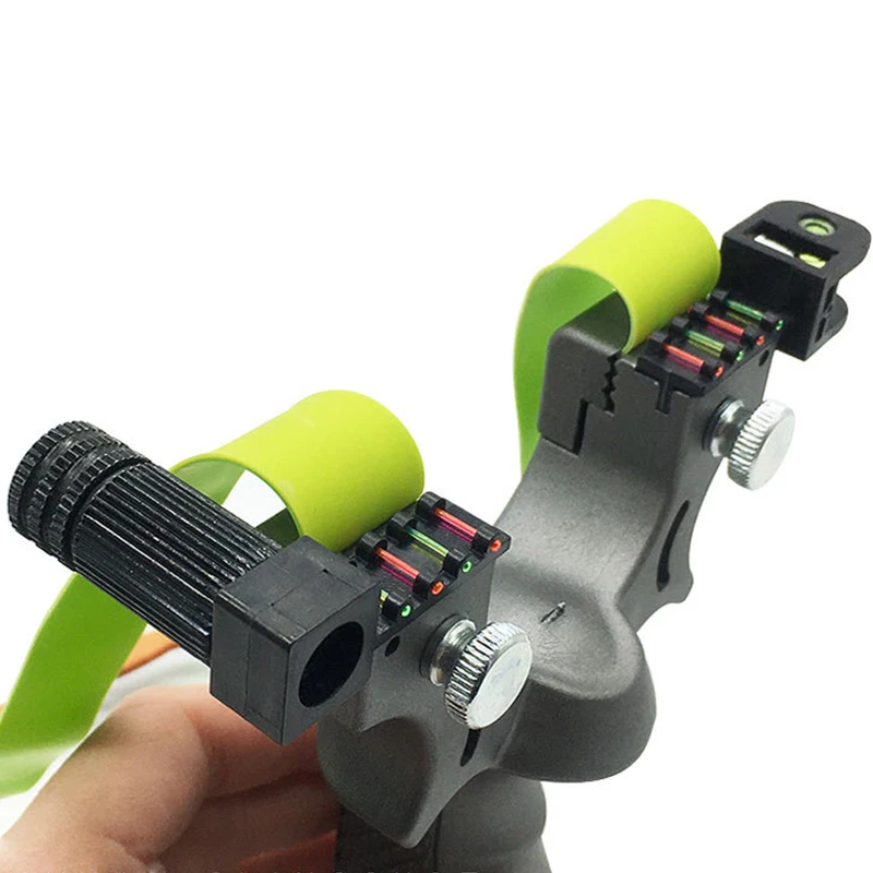 

Crossbow Hunting Slingshot With Level High Precision Instrument For Outdoor Catapult Slingshot Balls Laser Aiming Shooting Tool