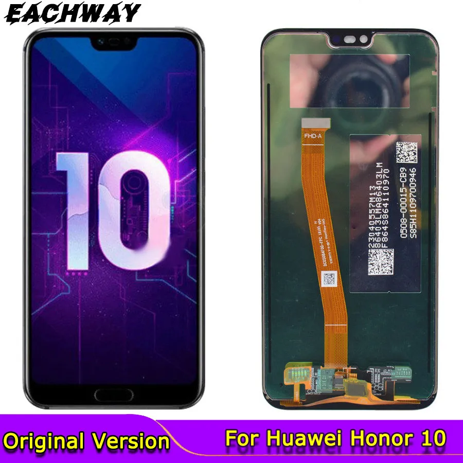 Дисплей для Huawei Honor 10 ЖК-дисплей с сенсорным экраном COL-AL10 COL-L29 дигитайзер ЖК-экран