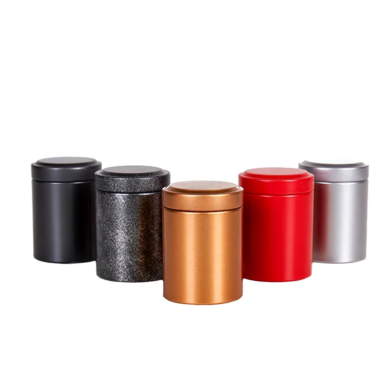 

10pcs Tea Packaging Tin Moisture-proof Round Tinplate Empty Tin Box Small Cup with Covered Gift Box Birthday Party Supplies