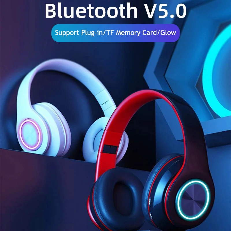 

Helmets Cordless Bluetooth Headphones For Smartphone Wireless Earphones Sports Music Gaming Handsfree Headset With Microphone