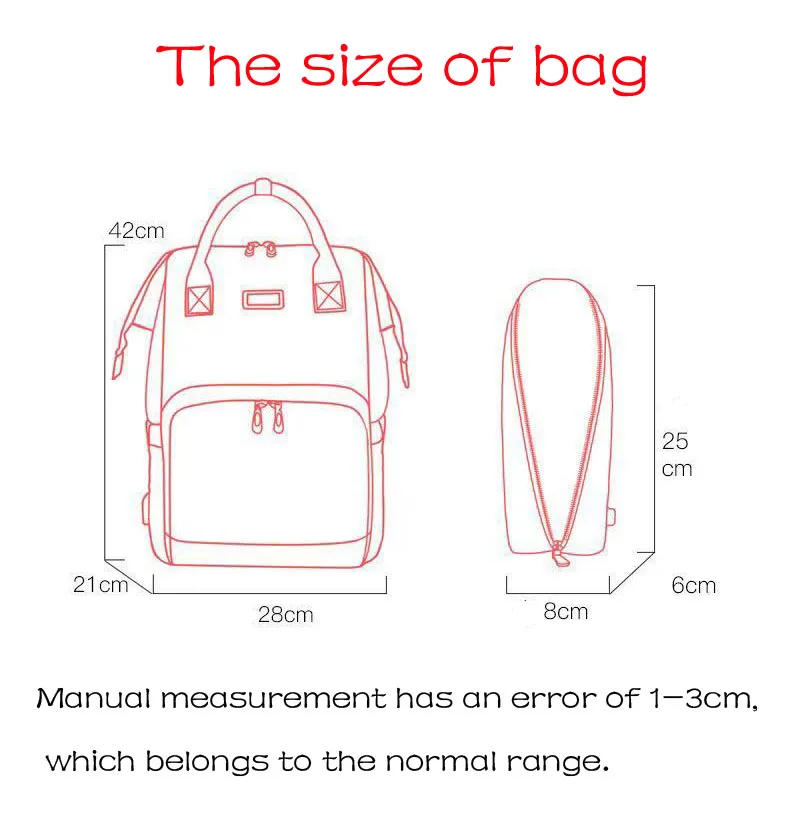 2019Fashion Mummy Maternal Diaper Bag Upgrade New Style Diaper Bag Multi-functional Large Capacity Shoulder Diaper Bag Mommy Bag