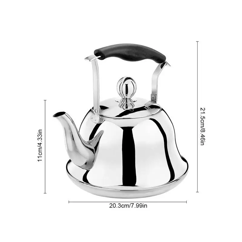 

2L Whistling Kettle For Gas Stove Induction Cooker Stainless Steel Whistling Kettle Tea Kettle Water Bottle Coffee Tea Pot