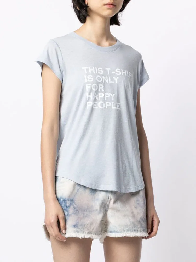 

2021 new summer European and American women's classic letter print pure black cotton white 100% cotton short-sleeved T-shirt