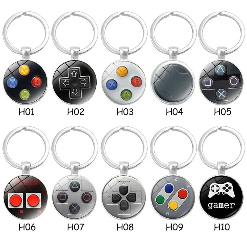 Видео игровой контроллер фото брелок Geeky бойфренд подарок ювелирные изделия