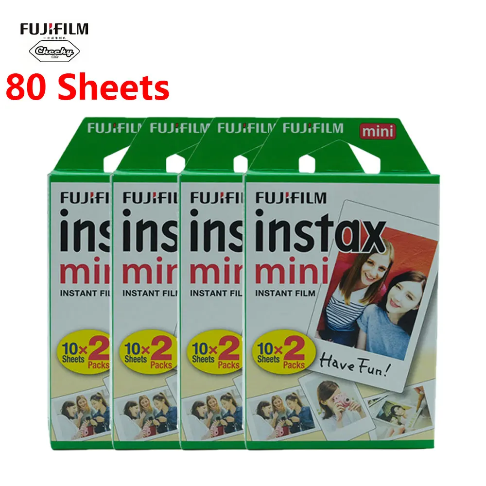 Фотобумага Fujifilm instax mini 9 10 20 40 60 80 листов пленка с белым краем ширина 3 дюйма для