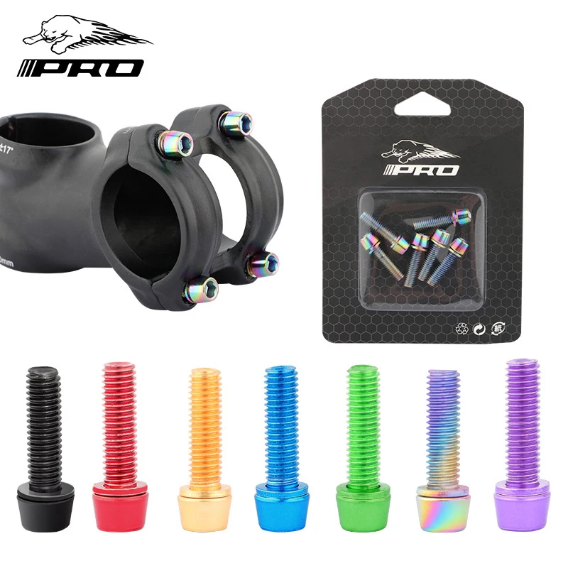 Велосипедный винт для руля из нержавеющей стали цветной M5 * 18 мм велосипедный m6x18