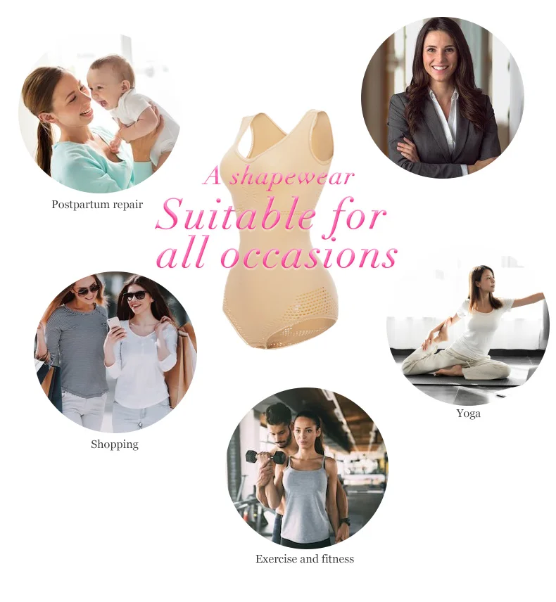 

Seamless Slimming Underwear Mid Thigh Bodysuit Waist Trainer Full Body Shaper Firm Tummy Control Shapewear For Women Lingerie