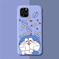 cartoon anime doraemon phone case for iphone 13 11 12 mini pro max 7 8 plus 6 6s x xs max xr coque