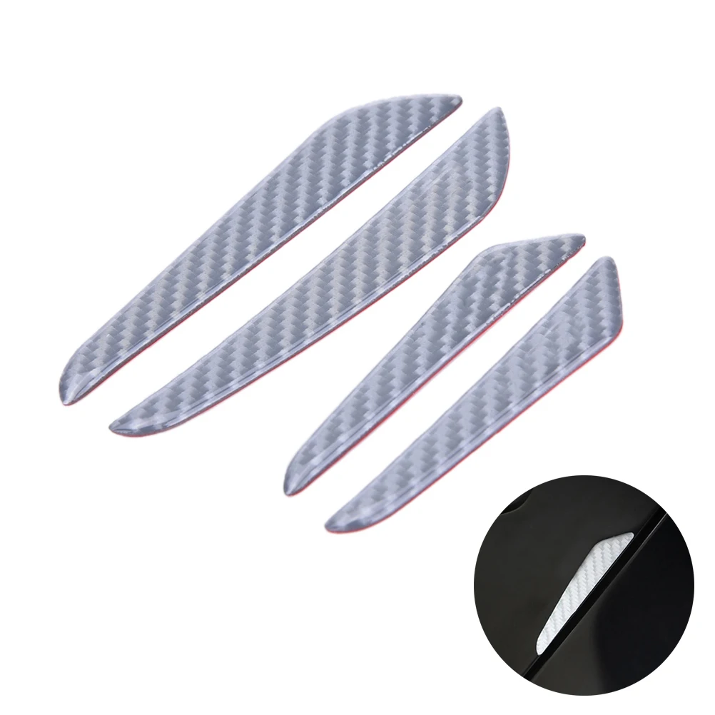 

4Pcs 2017 ar Door Protector Fiber Door side Edge Protection Guards Stickers for Every car Carbon fiber