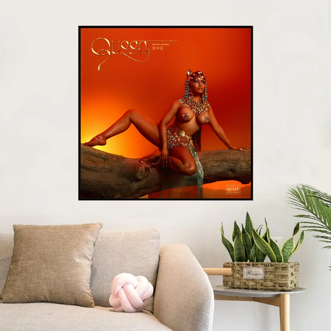 

Музыкальный альбом Nicki Minaj Queen Rap, постер, Художественная Картина на холсте, Настенный декор для гостиной и дома (без рамки)