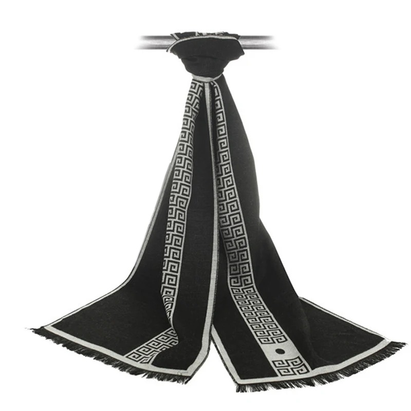 Новинка Осень-зима мужской шарф в полоску для отдыха европейском и американском