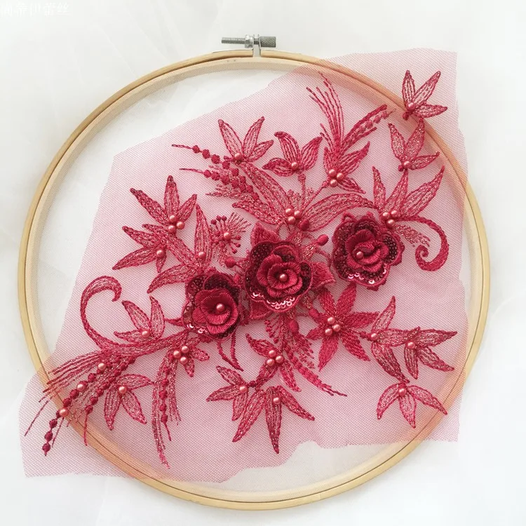 Летние кружевные женские платья 8 цветов аксессуары из материала нашивки с 3d