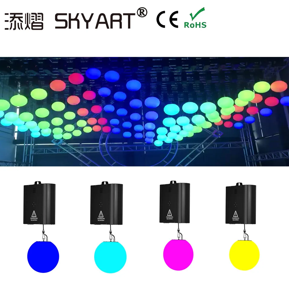 Полноцветный сценический кинетический светильник для дискотеки светодиодный