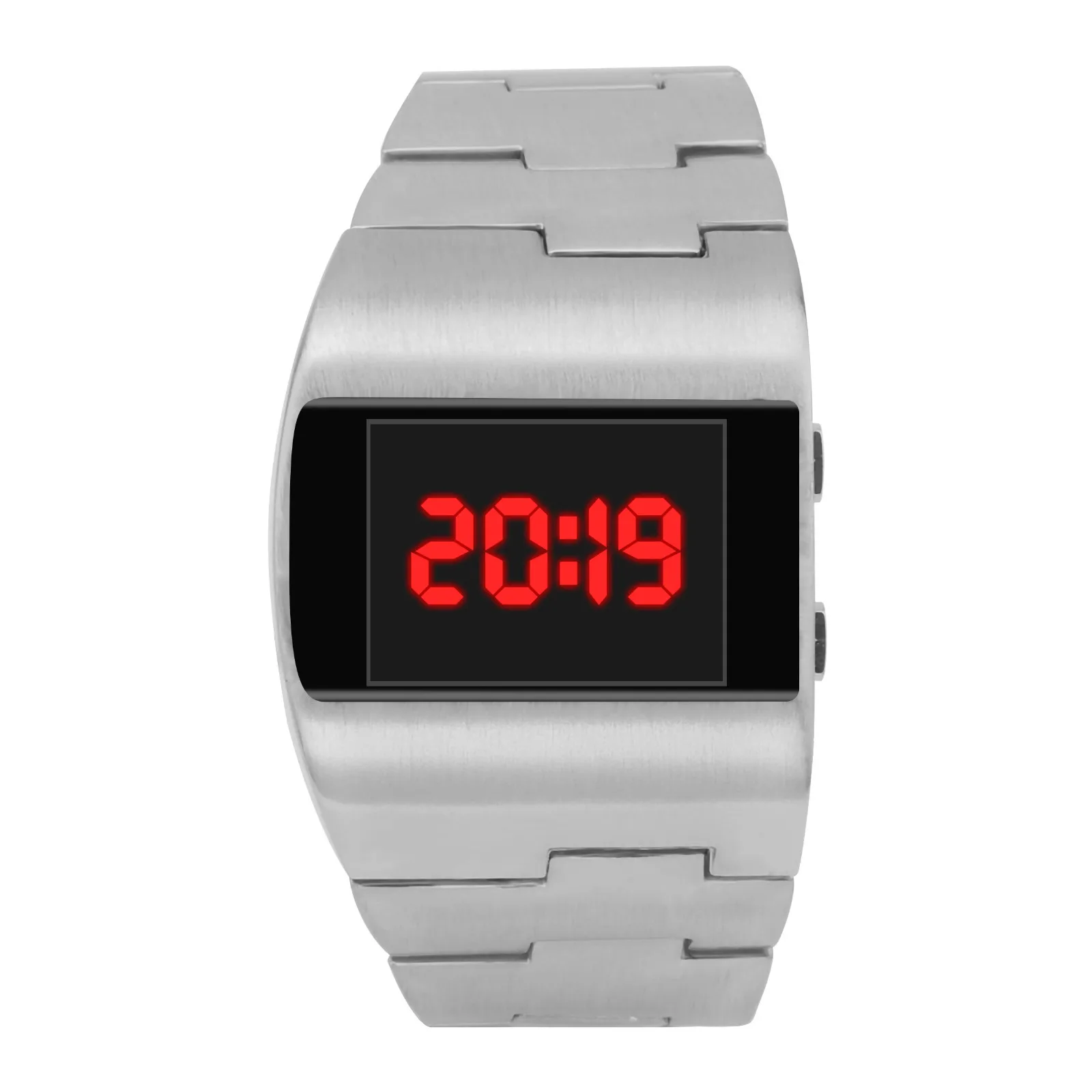 Часы мужские электронные с широким стальным браслетом 2020|Мужские часы| |