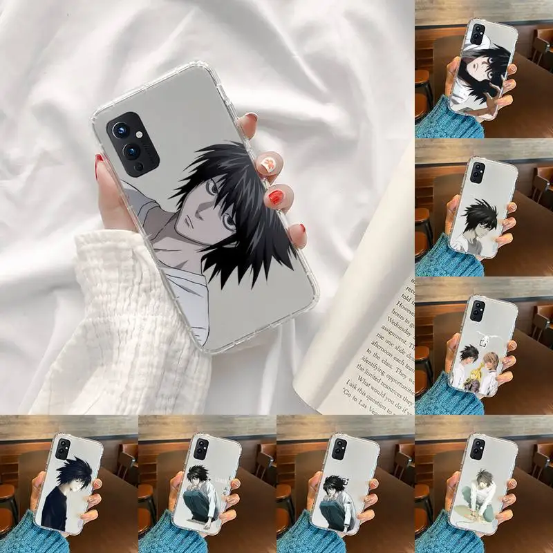 

Death Note L·Lawliet Phone Case Transparent For OnePlus 9 8 7 7t 8t Oppo find X3 X2 reno5 Vivo X60 X50 Pro MeiZu 17 16XS