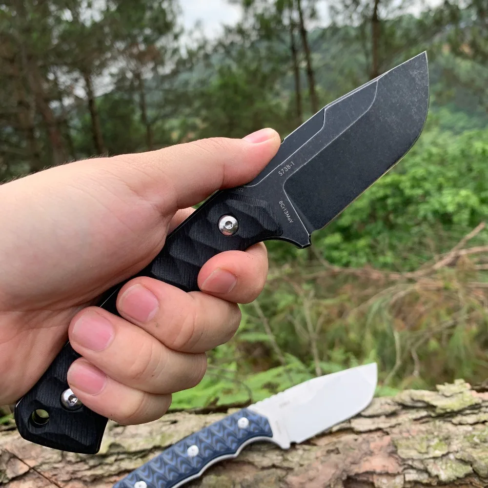 Нож SANRENMU S738 с фиксированным лезвием тактический охотничий Клинок K оболочкой и