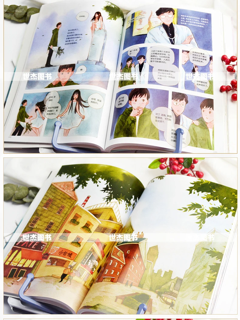 Shi Meng : Wang He's короткая книга с картинками коллекция мультфильмов для красивых