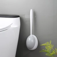 silicone toilet brush for wc accessories drainable toilet brush wall mounted cleaning tools home bathroom accessories sets