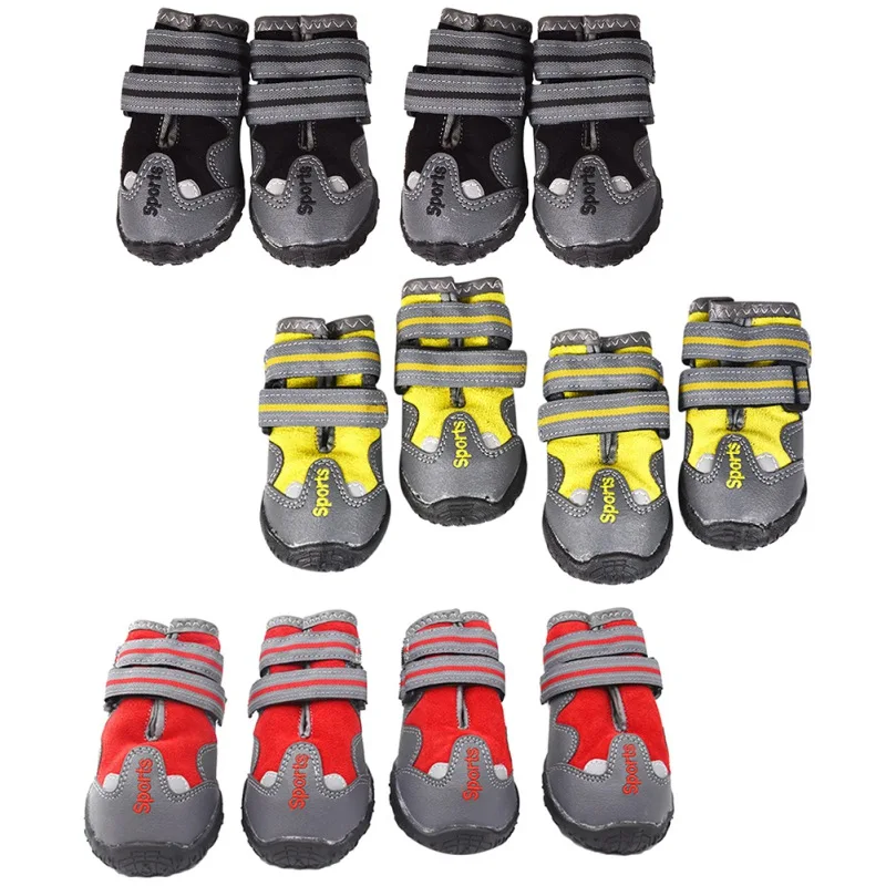 

Pet Dog Shoes Anti-slip Bottom Waterproof Reflective Dog Snow Boots Outdoor Rain Shoes For Medium Large Dogs Paw Protectors