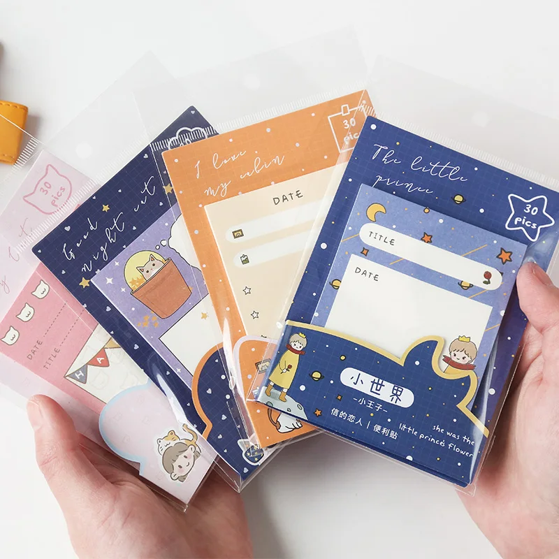 Блокноты для записей Стикеры заметок милые маленькие блокноты из сериала World