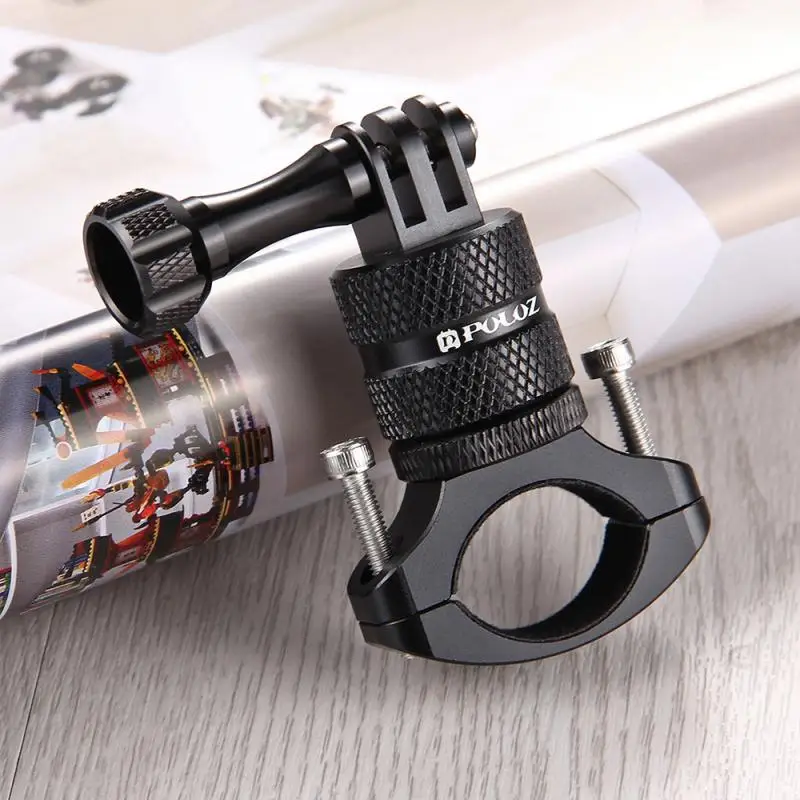 

360 Degree Rotation Bike Aluminum Handlebar Adapter Mount With Screw For GoPro For OSMO Action Other Action Cameras Stand