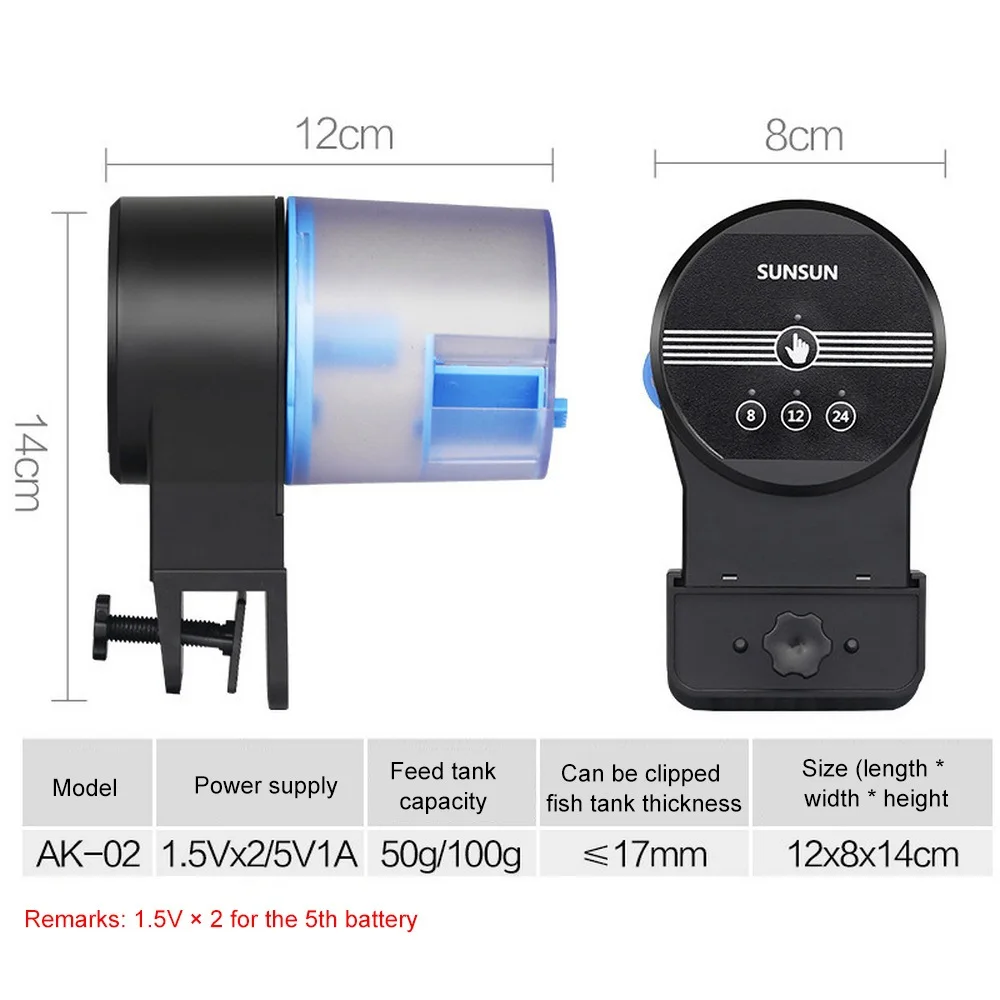 Automatic WIFI Aquarium Fish Feeder Digital Timer Mobile Phone Remote Food Dispenser for Tank Electronic | Дом и сад