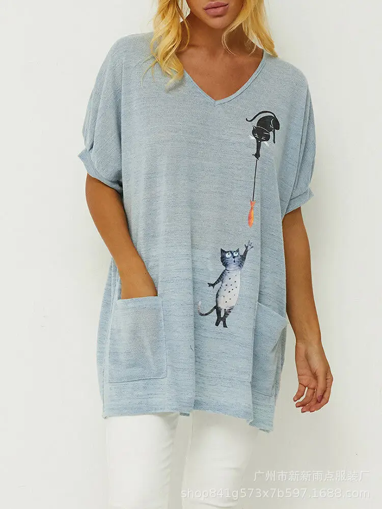 Размера плюс футболка женская одежда 2020 Эстетическая в стиле Харадзюку для