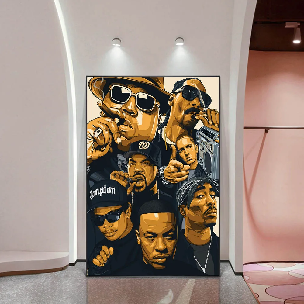 2PAC Тупак западное побережье муссер настенные художественные плакаты и принты