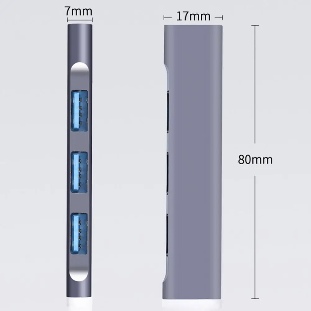 

New Arrival!!! 4 Port Type-C/USB Hub Splitter Adapter OTG Computer Accessories for Mouse Keyboard U Disk