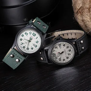 Number Dial Quartz Wristwatch Fashion Men Watches 4