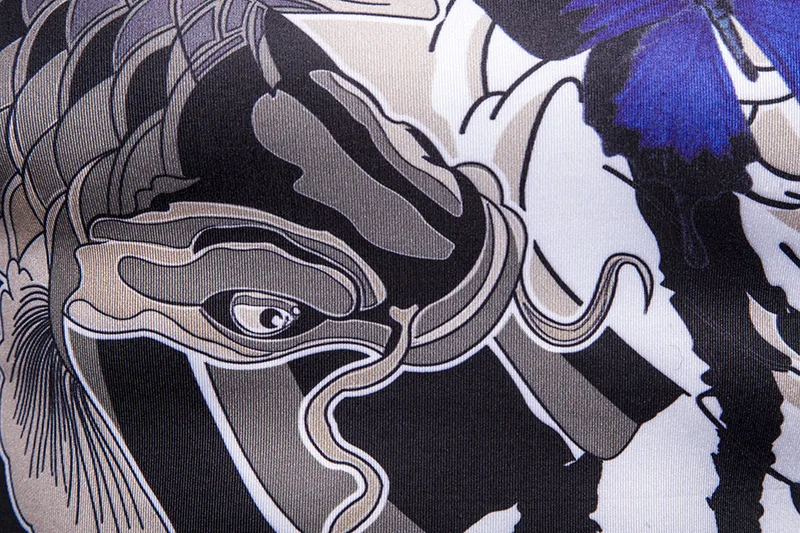 Новинка осени 2019 мужская полосатая футболка большого размера с высоким