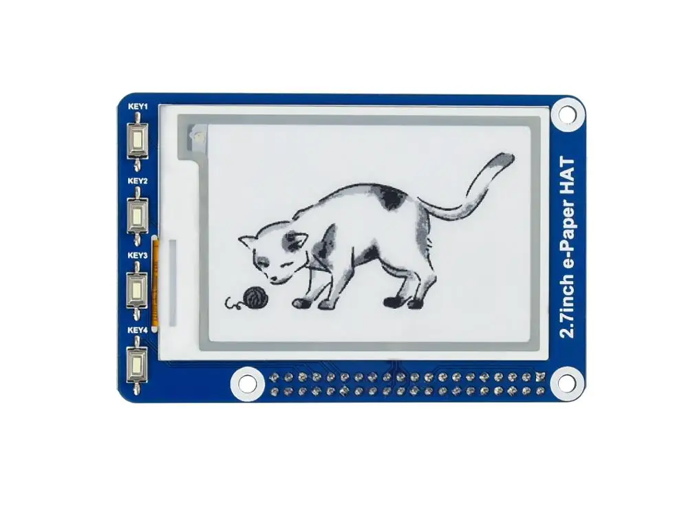 2 7 дюймовый e-Paper HAT 264x176 E-Ink дисплей для Raspberry Pi 3B/2B/Zero W интерфейс SPI поддерживает два