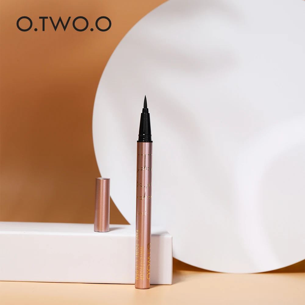 

O.TWO.O 24 Hours Lasting Eyeliner Liquid Black Color Waterproof Eye Liner Pencil Smudge-Proof Cosmetic