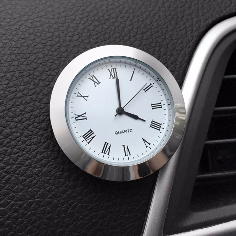 

Quartz Car Clock Ornament Automotive Watch Decoration Automobiles Interior Stick-On Time Display Clock In Car Accessories Gifts