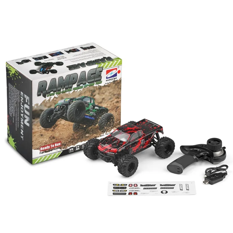 

2.4G RC Full Scale Electric Off-road Vehicle 4WD Big Foot High Speed Remote Control Racing Model Toy for Kids and Adults