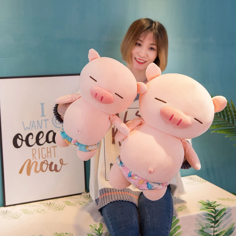 Оригинальные плавательные штаны с изображением поросенка Мягкие плюшевые