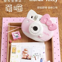 takara tomy cartoon mini mini9 hello kitty cartoon pink polaroid camera photo paper set