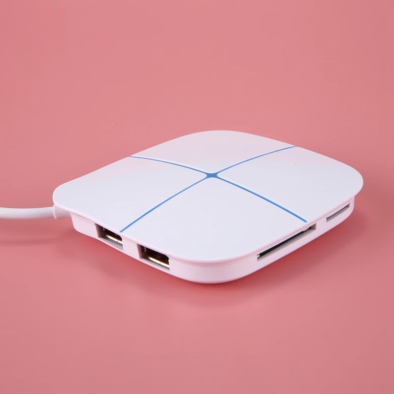 6-Порты и разъёмы USB2.0 концентратор с устройство для чтения карт SD TF флеш индикатор