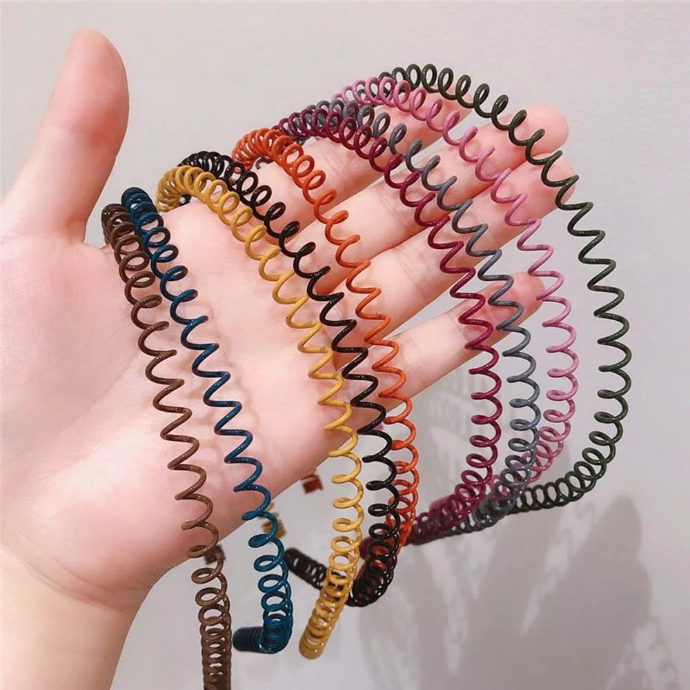 Простой Модный весенний металлический ободок девушки женщины обруч для волос из