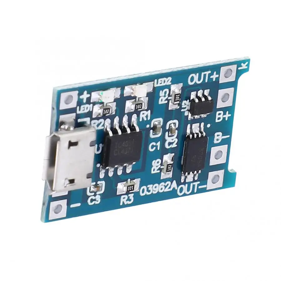 Литий Батарея защиты t10pcs 5V 1A Micro USB 18650 Липо защита зарядных устройств доска
